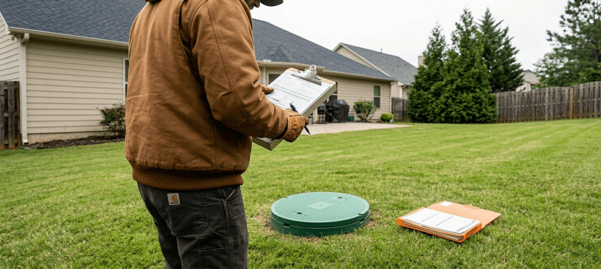 Septic system inspection